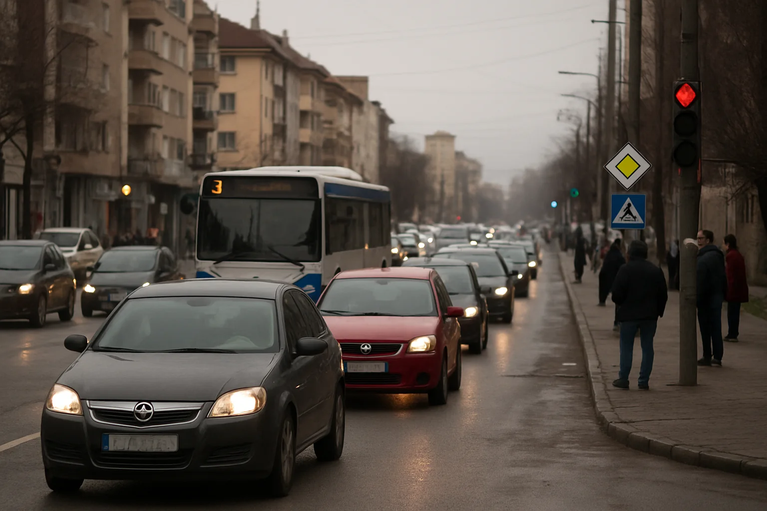 Situația actuală a traficului și transportului în Târgu Jiu – 16 februarie 2026