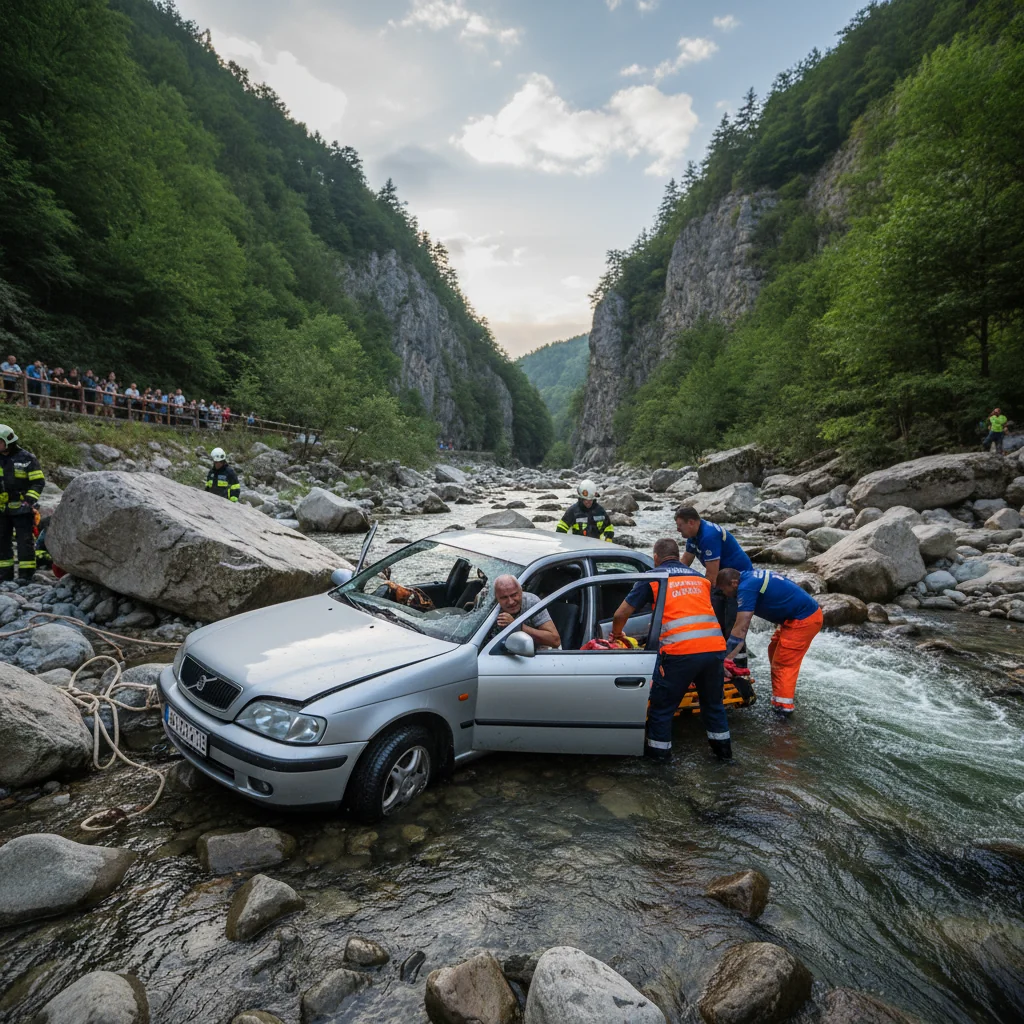 Șofer de 66 de ani rănit în accident