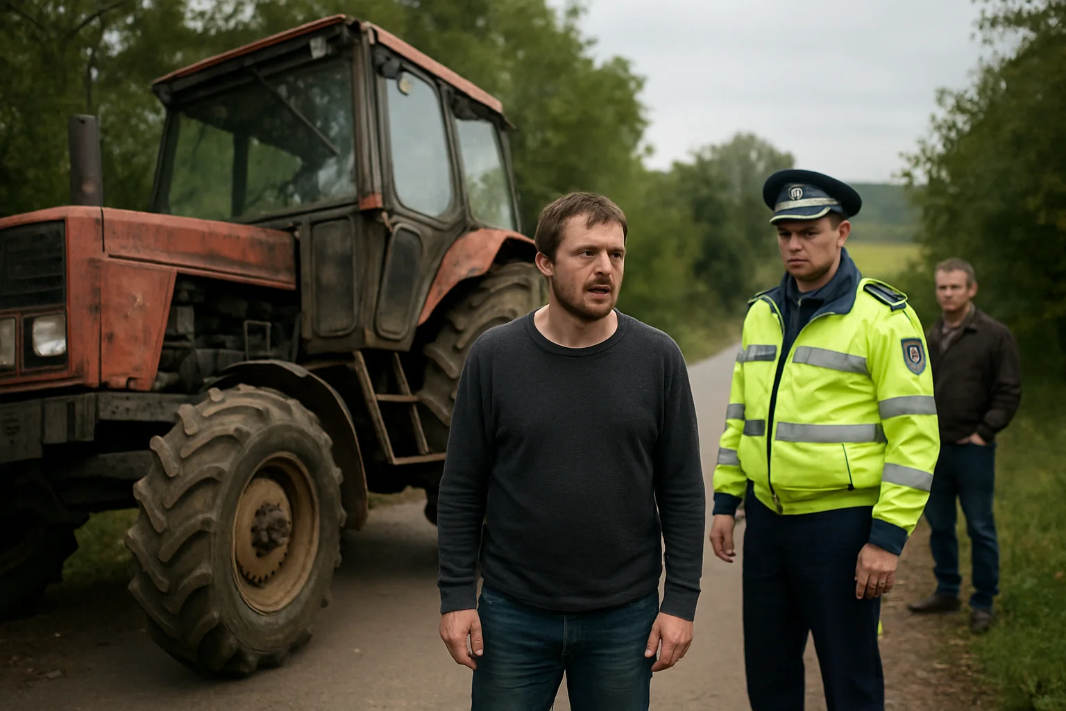 Șofer de tractor cercetat la Câlnic pentru conducere sub influența alcoolului