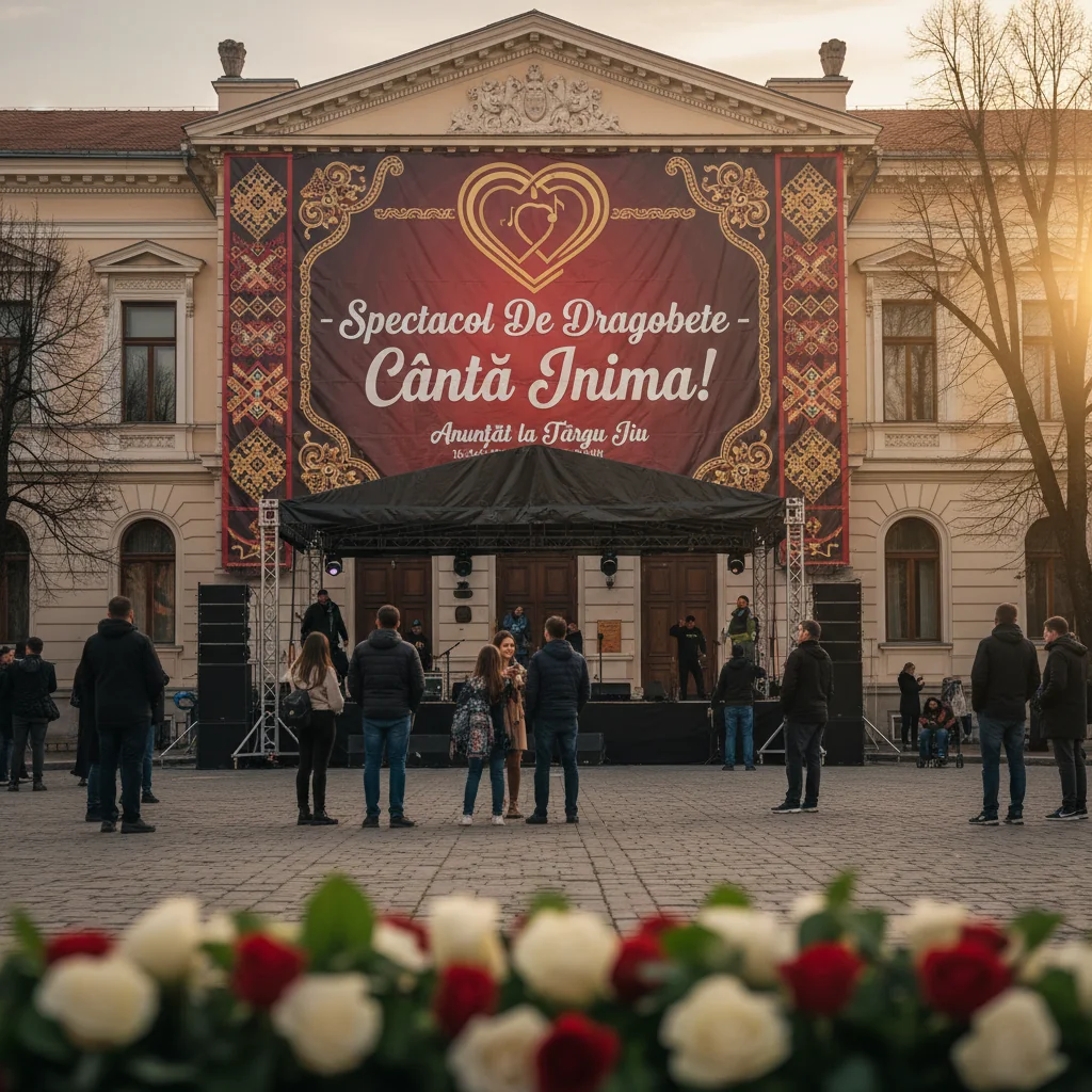 Spectacol folcloric „De Dragobete – Cântă Inima!” programat la Târgu Jiu, în amfiteatrul Colegiului „Spiru Haret”
