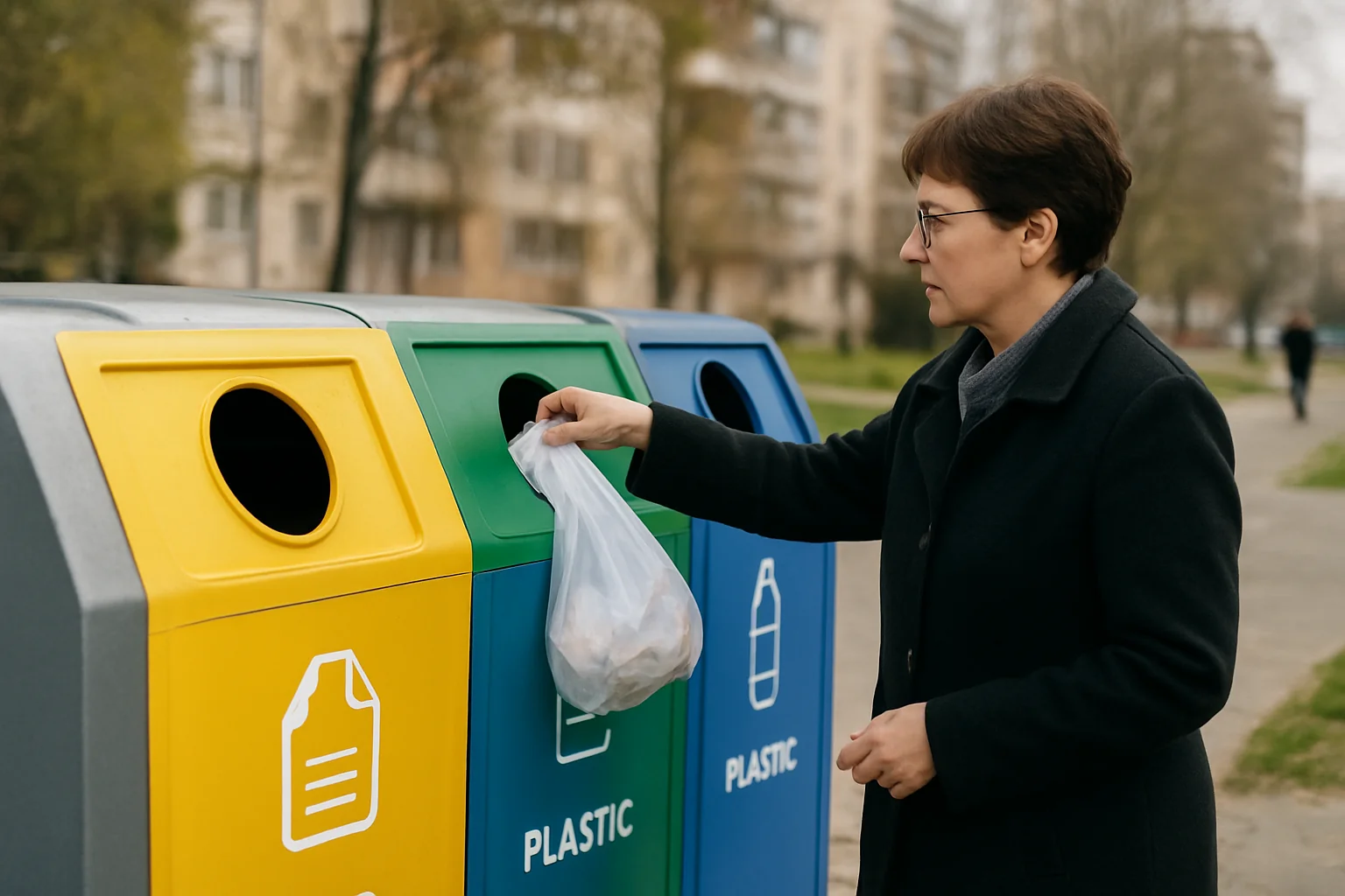 Standul de reciclare din Târgu Jiu – un pas important spre un oraș mai curat