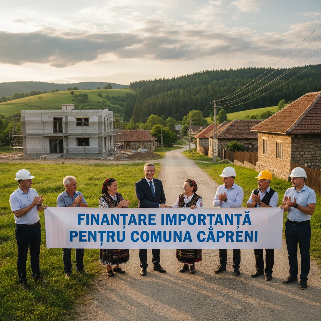 Suma substanțială alocată pentru dezvoltarea comunei Căpreni