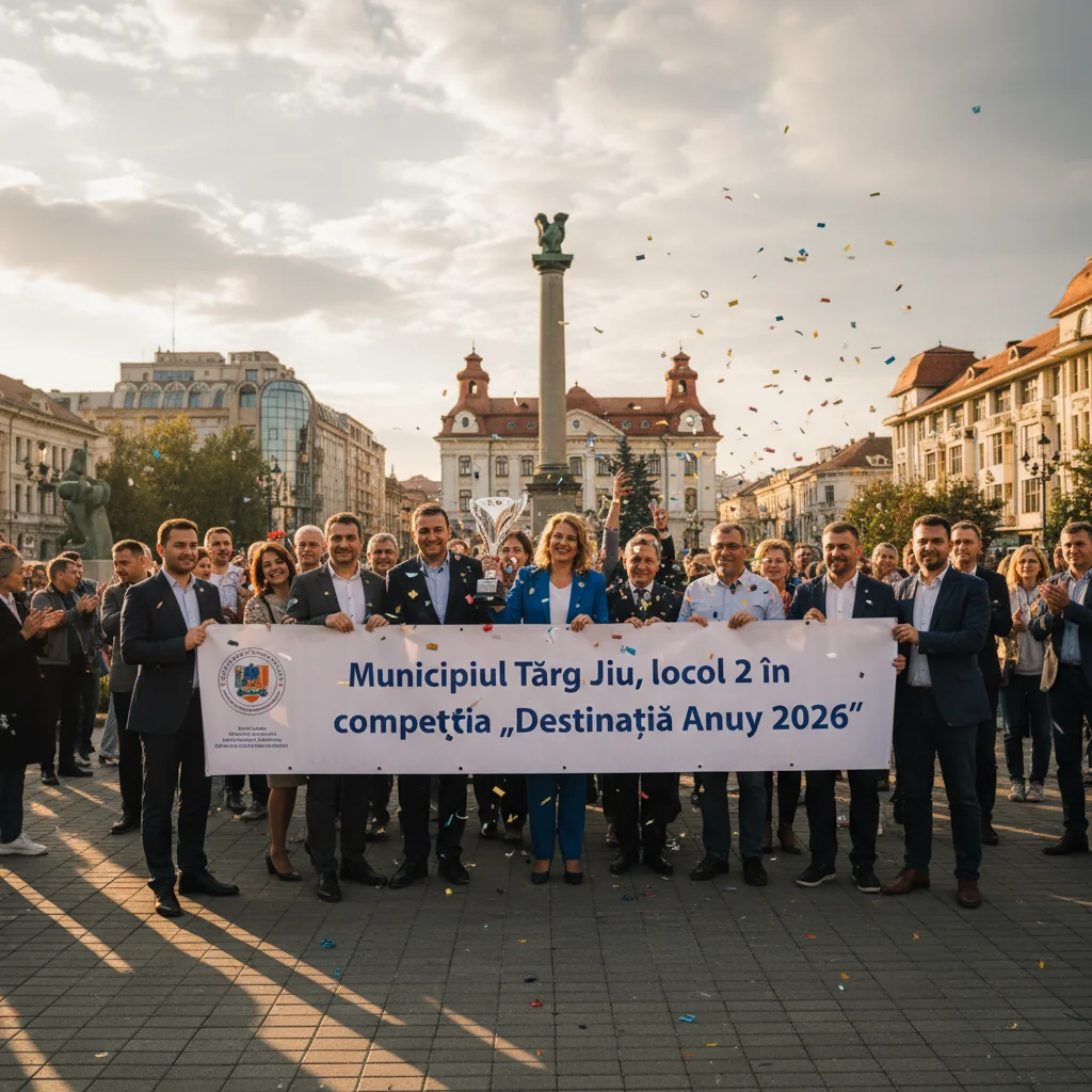 Târgu Jiu câștigă locul 2 în competiția Destinația Anului 2026