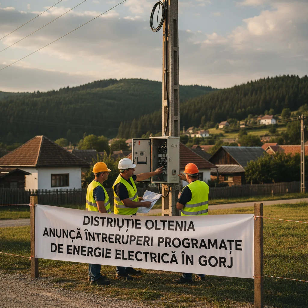Târgu Jiu: program anunțat de întreruperi programate de energie electrică în Gorj