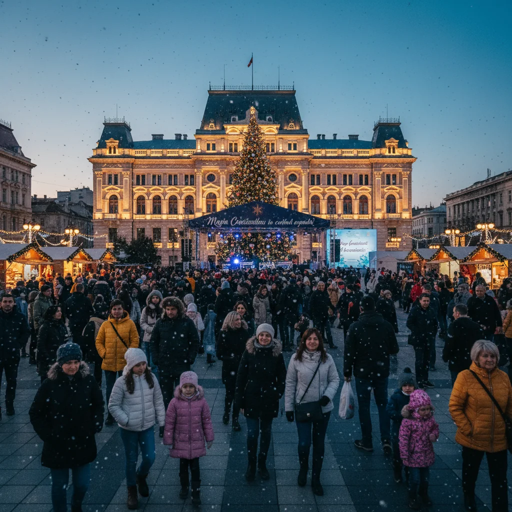 Târgu Jiu sărbătorește Magia Crăciunului în centrul orașului pe 4 decembrie, organizată de Primărie
