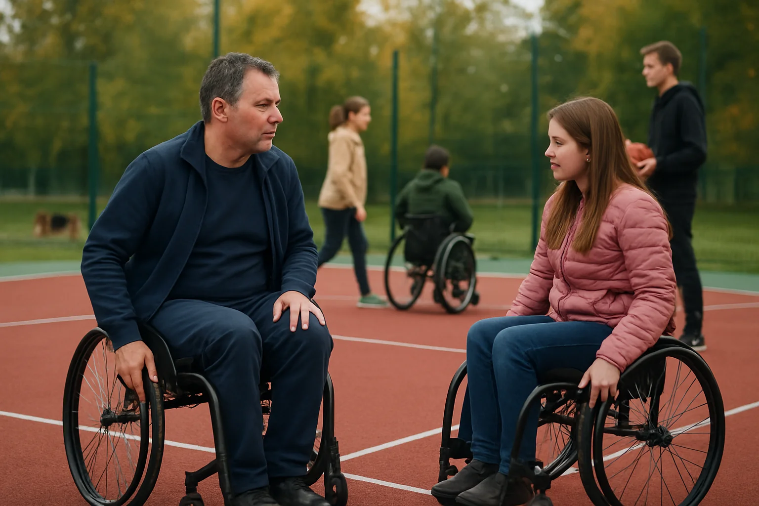 Teren sportiv nou pentru persoane cu dizabilități