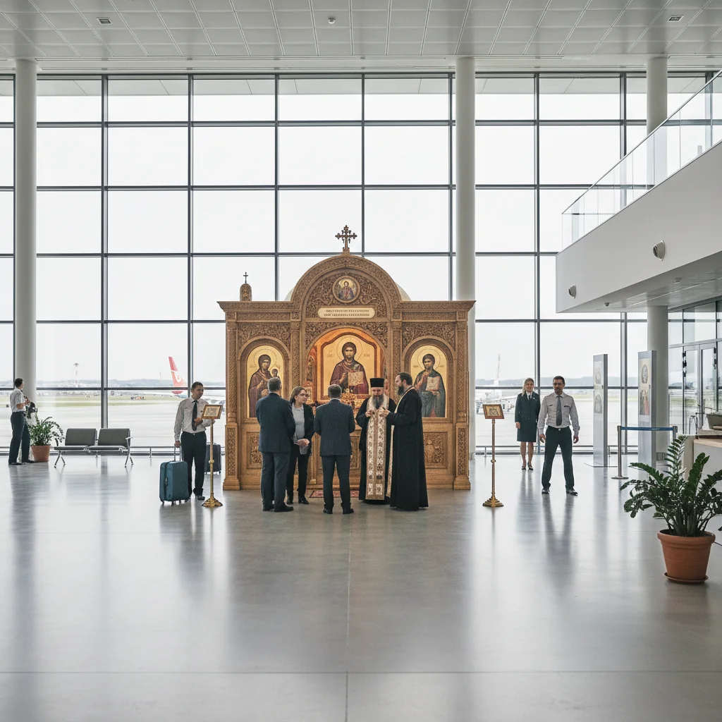 Terminalul nou al Aeroportului Craiova are o capelă dedicată sfinților Olteniei