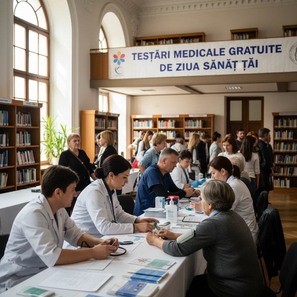 Testări gratuite de sănătate la Biblioteca Județeană de Ziua Sănătății
