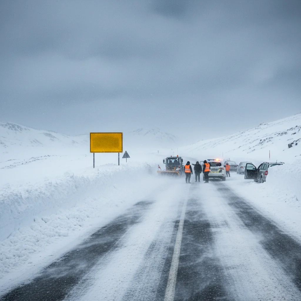 Trafic rutier închis pe DN 67C Novaci–Rânca din cauza viscolului, anunță autoritățile la Târgu Jiu