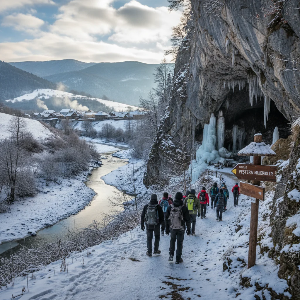 traseu Gerar – Cheile Galbenului – Peștera Muierilor, destinație turistică de excepție