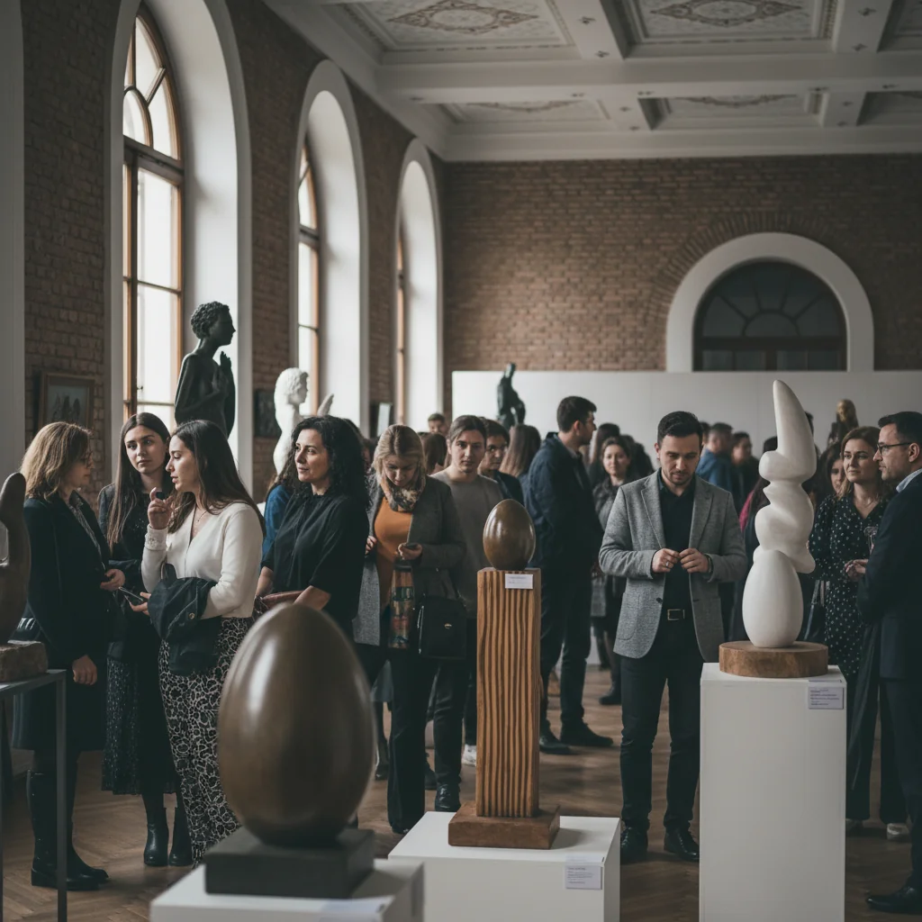 Vernisaj la Târgu Jiu: expoziție de artă europeană dedicată lui Brâncuși la Universitatea „Constantin Brâncuși”